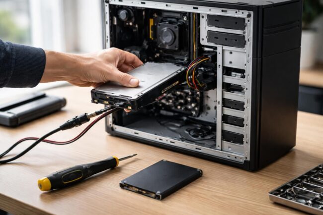 découvrez comment remplacer efficacement le disque dur de votre pc de bureau par un ssd pour booster ses performances et sa rapidité grâce à notre méthode simple et détaillée.