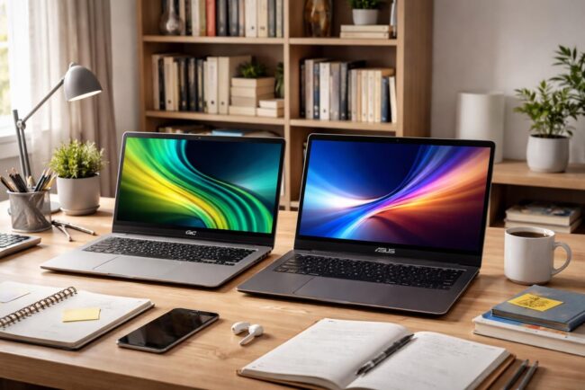 découvrez une comparaison détaillée entre acer et asus pour aider les étudiants à choisir l'ordinateur portable idéal adapté à leurs besoins académiques et budget.