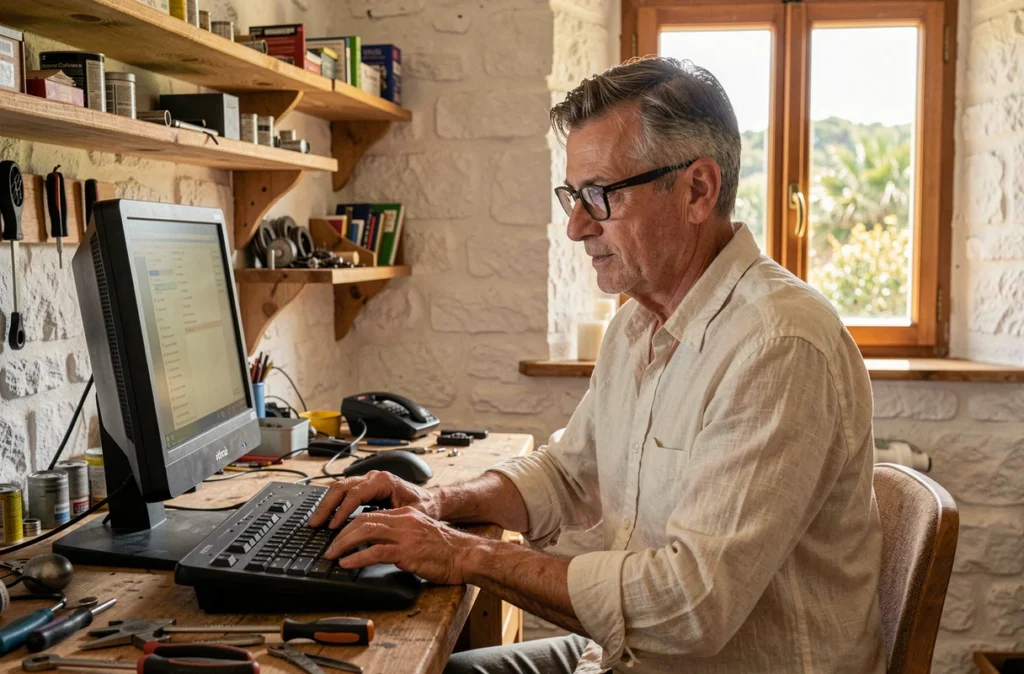 Fabrice Dubreuil, réparateur informatique indépendant à Saint-Denis-d'Oléron sur l'Île d'Oléron
